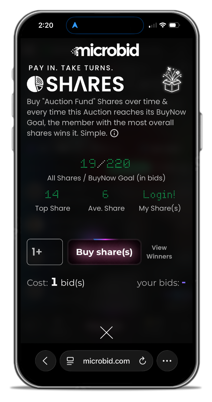 Auction Shares